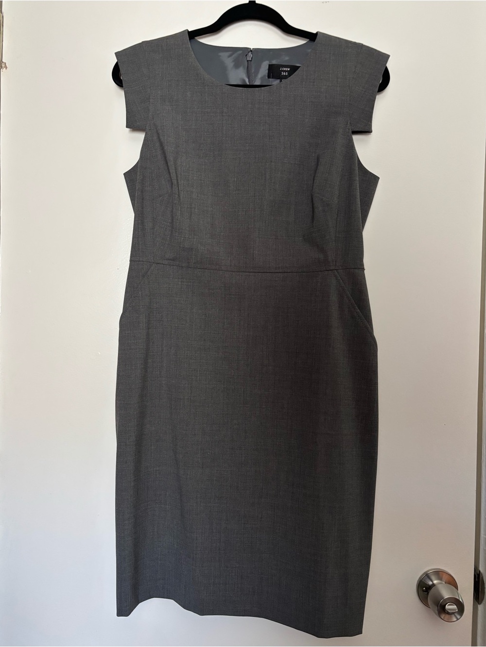 J Crew Gray Sheath Dress